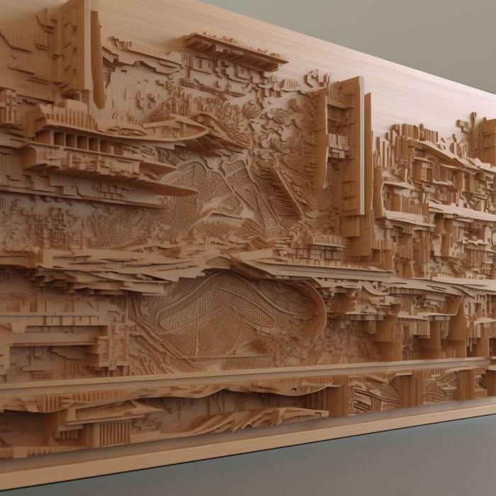 نموذج ثلاثي الأبعاد لآلة CNC 3D Art 